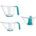 KitchenAid KO298OSAQA Gourmet Measuring Jugs, Aqua Sky, set of 3 (Pack of 12) - color: Aqua Sky, size: set of 3 (Pack of 12), style: Straight