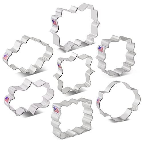 Ann Clark Plaques and Frames Cookie Cutters Set of 7, Made in USA