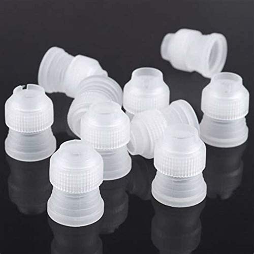 24 Pack Cake Decorating Couplers & Nozzles Plastic Icing Piping Tips Set for Baking
