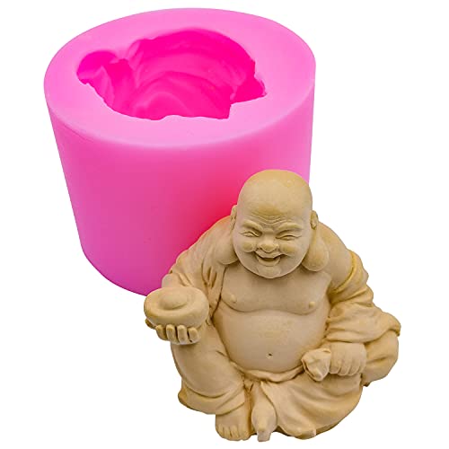 Redxin Buddha Silicone Soap Mold and Candle Mold for Handmade Soap and Candle Making, DIY Craft, Chocolate, Candy, Cake Making - color: Buddha-17