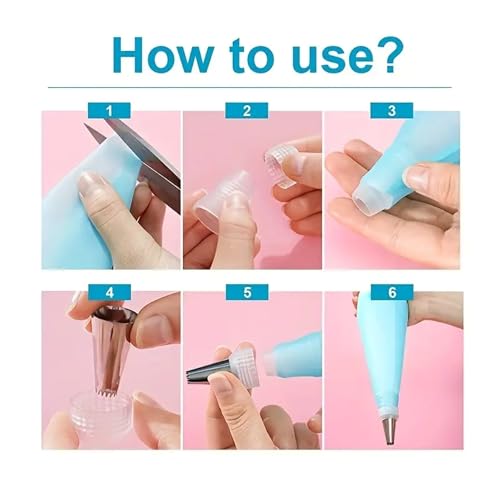 Quick-Change Coupler Cake Kit – 38pcs Set with 32 Tips, Silicone Bags & Nails