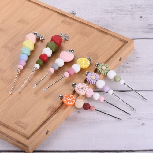 uxcell Cookie Scribe Tool Stainless Steel Icing Pin Lemon Beaded Orange - color: Orange