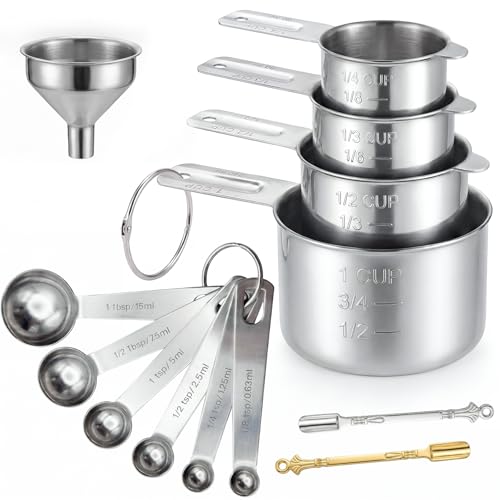 Measuring Spoons, 13-Piece Heavy Duty Stainless Steel Measuring Spoons Set - size: 13PCS