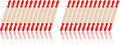 SOUJOY Set of 12 Mini Rolling Pin, 8 Inch Wood Dough Roller for Baking with Red Handle, Small Clay Rolling Pin for Craft Fondant Pastry Pizza Crafting and Imaginative Play (Pack of 2) - size: 7.9 x 1 inch (Pack of 2)