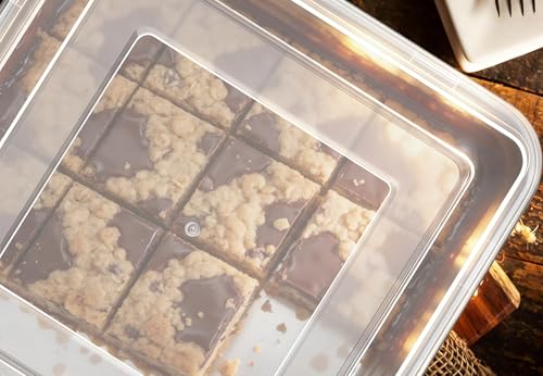 Leonyo Non-Toxic Stainless Steel 9x9 Baking Pan Square With Lid, 4 Pack - size: 9x9IN