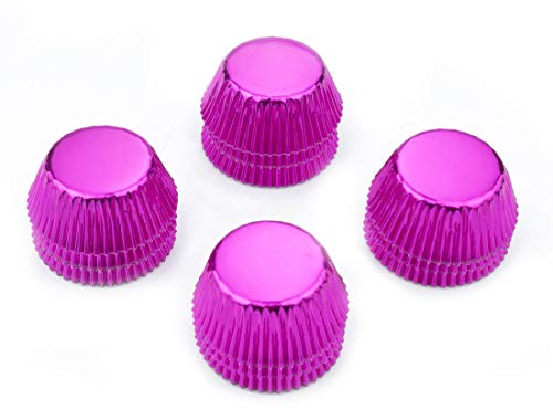 Gifbera Hot Pink Foil Mini Cupcake Liners Baking Cups, 300-Count - color: Hot Pink
