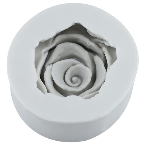 Bloom Rose Flower Fondant Molds Rose Flower Silicone Mold Set Of 2 - color: Style P