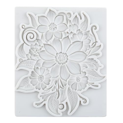 Lingzhi Baroque Style Silicone Molds Curlicues Scroll Lace Fondant Molds - color: Style A