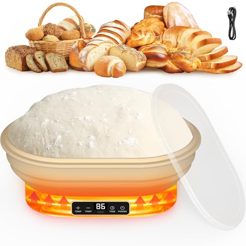 Heating Sourdough Bread Proofing Basket, 2L Electric Thermostatic Oval - size: 2L