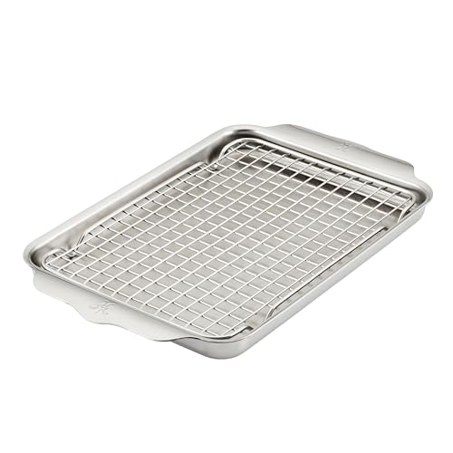 Hestan Provisions OvenBond Quarter Sheet Pan with Rack, Stainless Steel - size: Quarter – 9x12 inch