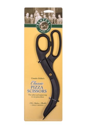 Fante's Cousin Gilda's Pizza Chef's Scissors, Scratch-Free Nylon, Black - style: Pizza Scissors