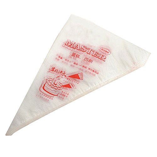 Piping Pastry Bag Pack of 100 Plastic Disposable Cream Pastry Bag Cake Icing Sugarcraft Cupcake Piping Decorating Tool For Baking Supplies (Medium 12''X11.8''X7.8'') - color: Medium 12''X11.8''X7.8''