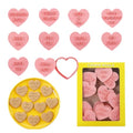 Heart Cookie Cutter Set, 10 Pcs 3D Pressable Biscuit Cutter and Stamps, Valentine's Day Cookie Molds Wedding Party DIY Cake Decorating Kit (B10) - color: B10