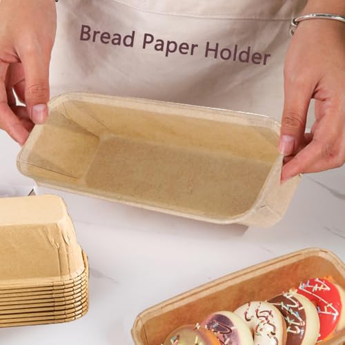50 Pcs Disposable Paper Loaf Pans for Baking, Large Rectangular - color: rectangular-50