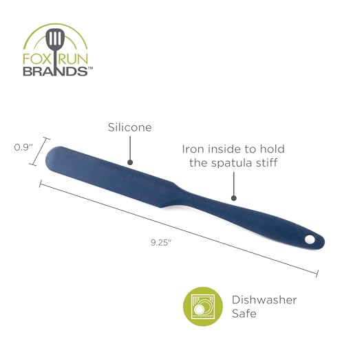 Fox Run Silicone Icing Spatula, Navy Spatula Spatula Spreader, 9"