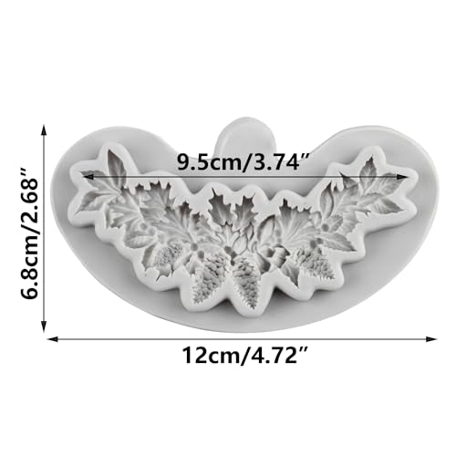 Christmas Silicone Molds Christmas Pinecone Fondant Molds - color: Style F