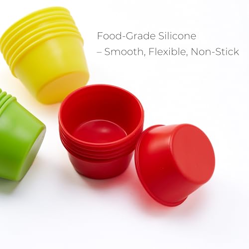 Puto Molder Filipino Silicone Cups, 18-Piece Mini Mold Set