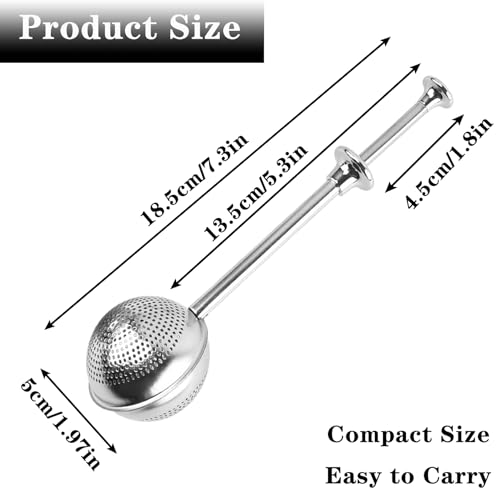 Stainless Steel Baker's Dusting Wand Powdered Sugar Shaker Duster Sifter