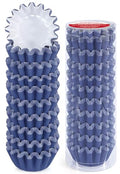 Caperci Heavy Duty Navy Mini Cupcake Liners Small Muffin Baking Cups 200pcs - color: Navy Blue