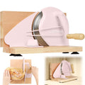 Manual Bread Slicer for Homemade Bread,Even Slicing from Thin to Thick - color: Sakura Pink