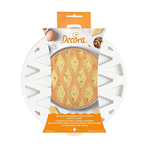 Decora 0215802 Pastry Cutter Grid Patented Design, Made of Plastic, Ideal for Creating Pastry Decoration, Diameter 30 cm, Made in Italy - style: PASTERY