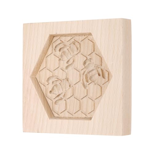 uxcell Cookie Stamp Wooden Cookie Cutter Baking Tools Apis