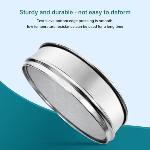 7.9" (20cm) 304 Stainless Steel Lab Sieve, 60 Mesh (0.3mm) Screen Sifter - size: 60Mesh(0.3mm)/Ф7.9in