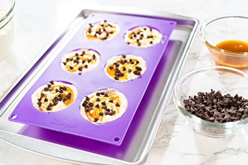 Bakerpan Silicone Muffin Top Pans Non Stick - Set of 2 - Mini Tart Pans, Mini Cheesecake Pan, Whoopie Pie Pan, Cookie Mold, Egg Molds, 2 1/2 Inch Cavity (Pack of 2) - size: Medium (Pack of 2)