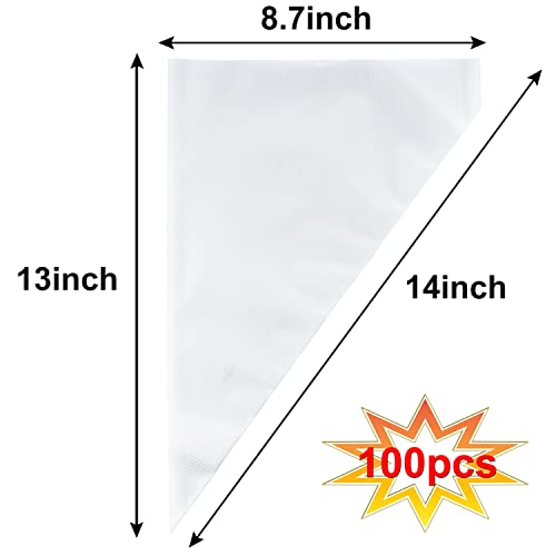Piping Bags, Pastry Bags 100PCS 14 Inch, Disposable Icing Piping Bags - size: 14 INCH