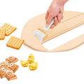 Rolling Biscuit Cutters, Rolling Cookie Cutters Dough Cookie Roller Cutter Biscuit Rolling Crimped Cutter Baking Tool Pastry Maker Rolling Square Cutter Biscuit Ravioli Cutter (large) - size: large