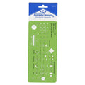 ALVIN TD1312, Electronic Controls Template, Design Tool for Students and Professionals Size: 3.75" x 8" x 0.03" - style: Electronic Controls Template