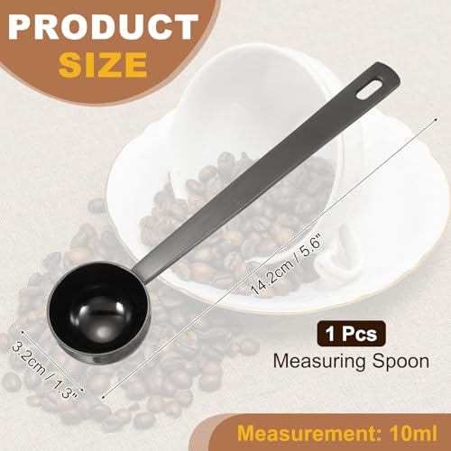 uxcell Measuring Spoon 10ml for Cooking Baking Black - color: Black, size: 10ml
