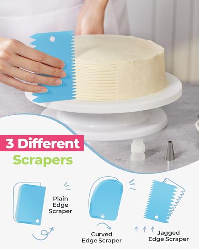 Kootek 32 Piping Bags and Tips Set Frosting Piping Kit for Beginners & Pros - color: Blue
