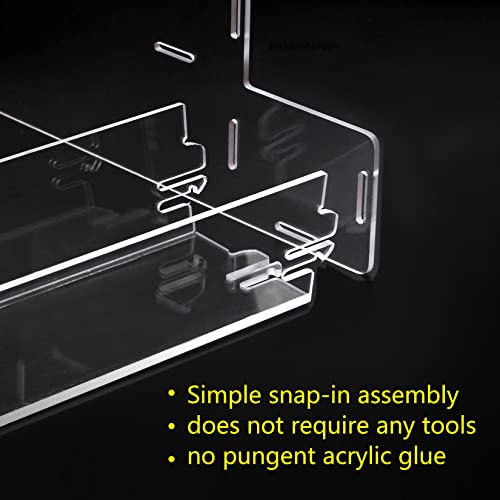 ELEGANTLIFE Spice Rack,No Tool Needed & No Pungent Acrylic Glue Self-derived Snap On Assembly Spice Shelf Pantry Kitchen Cabinet Organizer 10 in for Jars,Baking Supplies & Spice Bottles (3 Tier) - style: 3 Tier