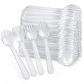 Clear Plastic Forks for Cupcake Containers Kit, 150 Count - size: Mini