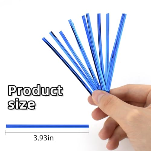 700 Pcs Bags Twist Tie Bread Ties for Party Twist Ties for Bag Metallic Twist Ties for Candy Bags Coffee Bags Plastic Bags Bread Bags Treat Bags Cake Pops Gift Wrapping Bags Foil Twist Ties (7 Colors)