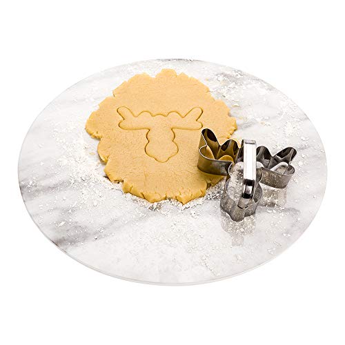 Restaurantware-4 x 2.75 Inch Reindeer Cookie Cutter, 1 Corrosion-Resistant Winter Cookie Cutter - With Handle, Dishwashable, Metal Christmas Ornament Cookie Cutter, For Desserts And Treats, - style: Reindeer