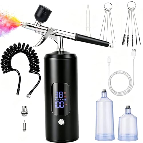Cordless Airbrush Kit, Handheld Air Brush Painting Sprayer Kit