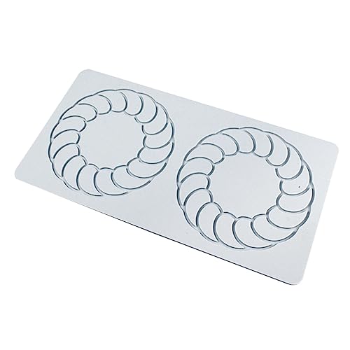 E Pepper Ring 3D Embossing Silicone Chocolate Candy Fondant Mold for Cupcake Top Sugar Craft Cake Decoration - size: E_ Pepper Ring