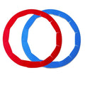 2PCS Adjustable Baking Pie Crust Shield Protector Cover for Edges of Pie - 8-inch to 11.5-inch (Red Blue) - color: Red Blue