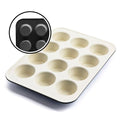 GreenLife 12 Cup Ceramic Nonstick Muffin Pan, Black - color: Black, size: 12 Cup Muffin Pan