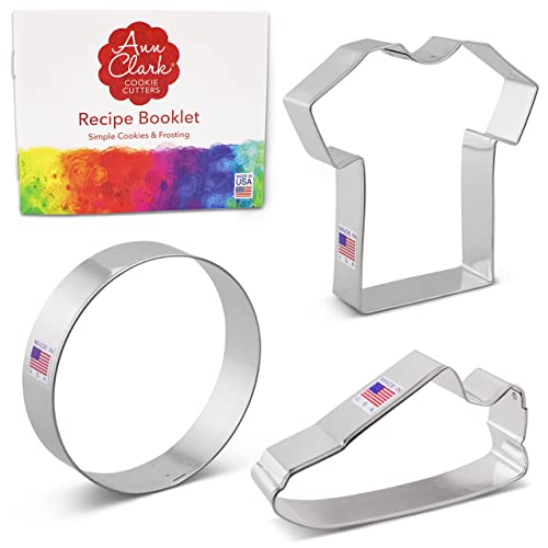 Ann Clark Soccer Cookie Cutter Set of 3, Made in USA