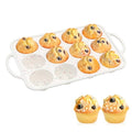 FUNBAKY Silicone Muffin Pan with Metal Frame, Nonstick 12 Cups Regular Size Silicone Muffin Tin for Oven Baking Easy to Move with Handle BPA Free - size: Regular 12-Cup: 1pc