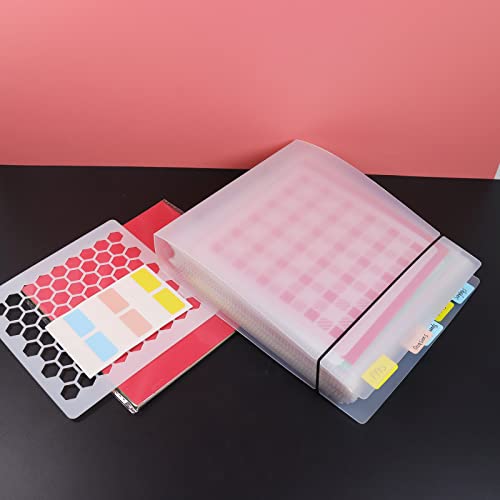 Cookie Stencil Storage Binder - Die Cut & Stamp Storage Holder - Baking Stencil Organizer (2 Pockets x 50 Pages) - size: 2Pockets x 50Pages