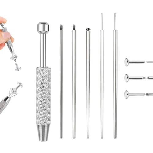 Piercing Taper Ball Grabber Tool Stainless Steel Nose Ear Piercing Kits - style: 16G Piercing Tapers + Ball Grabber Tool