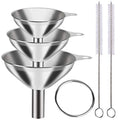 Stainless Steel Funnel Set, 3 Small Funnels for Kitchen Use Filling Bottles