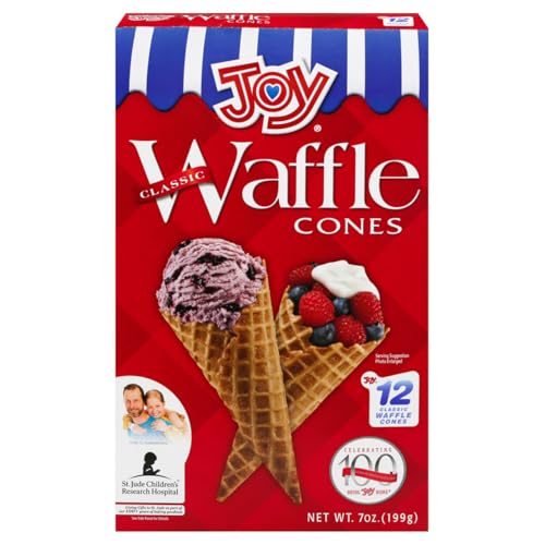 Joy, Classic Waffle Cone, 12 Count