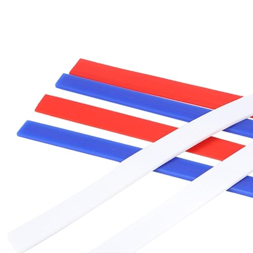 Rolling Pin Guides, 6Pcs Silicone Measuring Dough Strips, 15in Length Dough Thickness Guides, Non Stick Baking Strips Professional Leveler Sticks Tool for Cookie Pie Baking