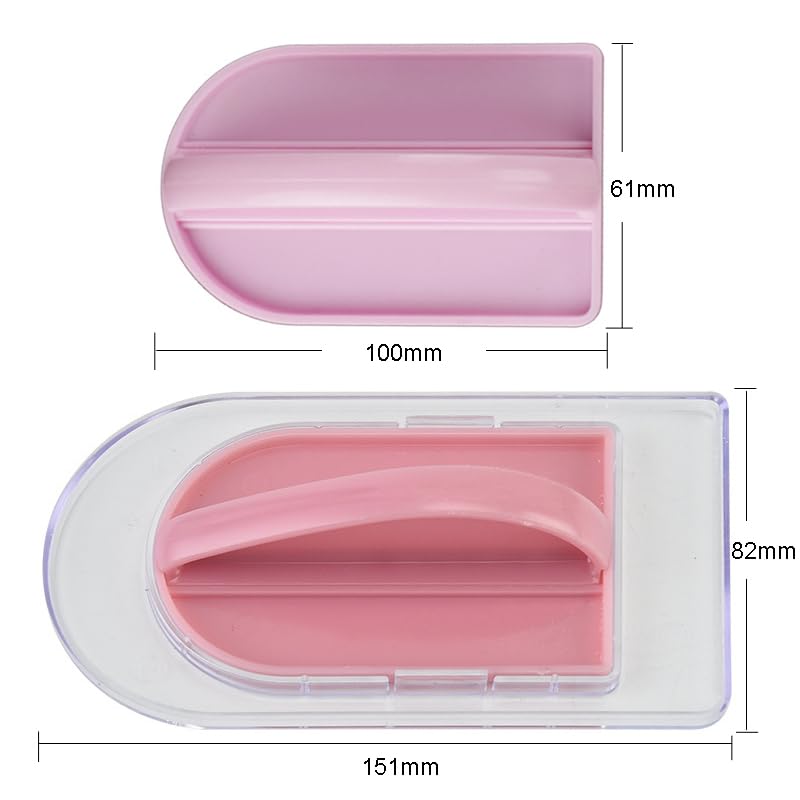 1pc 2-in-1 Cake Smoother Tool Scraper with Handle Detachable Cake Icing Trowel Fondant Icing Smoother Polisher Cake Icing Smoother Cake Surface Smoother for Cake Decorating, Pink, Clear Base