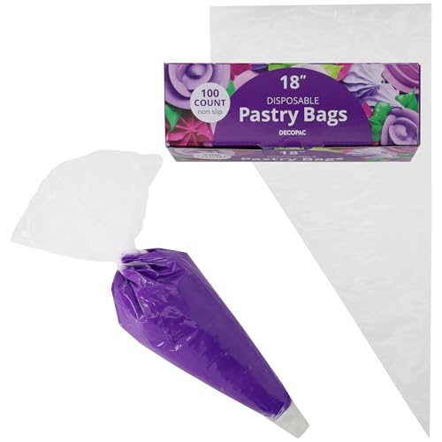 Disposable Pastry Piping Bags | 18 Inch | 100 Pack - size: 18 Inch
